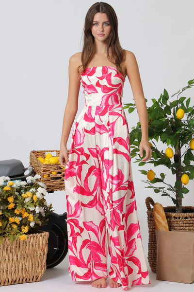 BACK TIE BAND JUMPSUIT