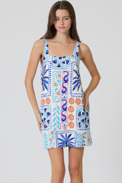 SLEEVELESS SHIFT DRESS