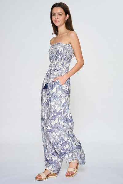 SMOCKING TOP JUMPSUIT