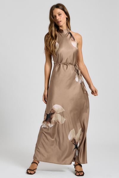 long sleeve petite dresses women dress L / Charcoal size:40 Ideal for formal events order--250 Empire Waist Linen Dress